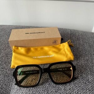 Eyebuydirect resort black square sunglasses
